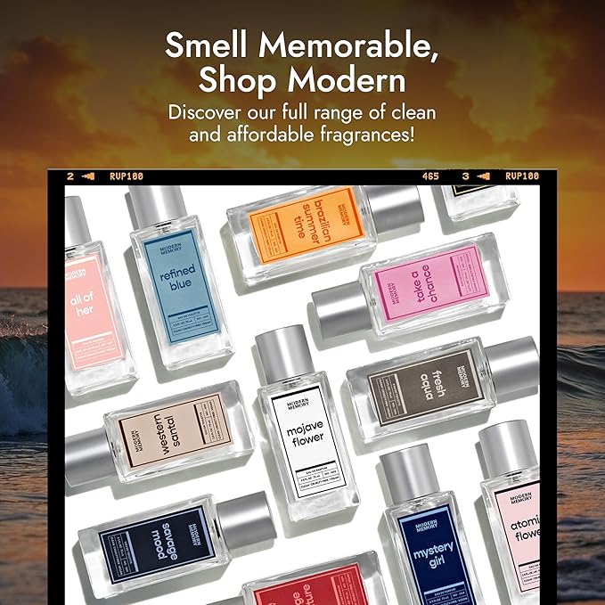 Modern Memory Born Hero Eau de Toilette for Men, 2.5 fl oz - Notes of Bergamot, Black Pepper & Cedarwood