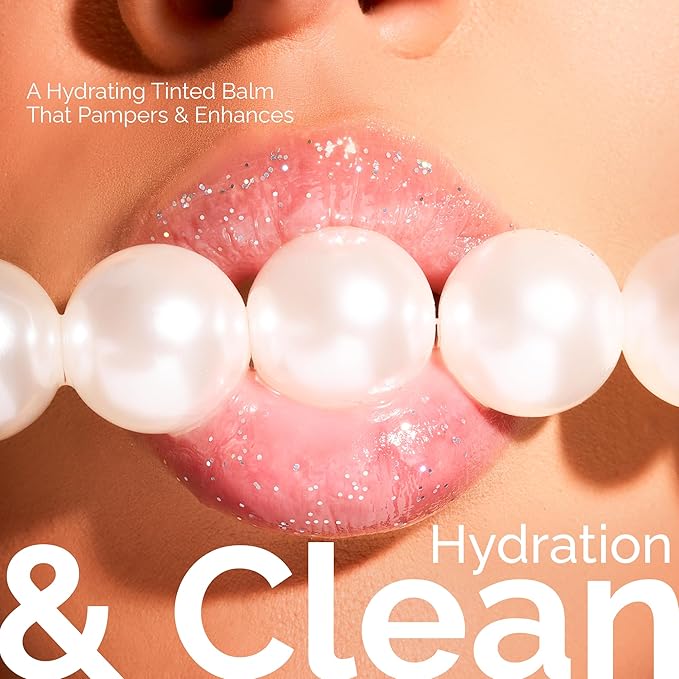 Tinted Lip Balm Elixir for OIder Women, Hydrating Vegan Lip Care with Sheer Color & Moisturizing Glow – Non-Sticky Nourishing Lip Treatment for Soft, Smooth Lips (Pearl Essence 10ml)