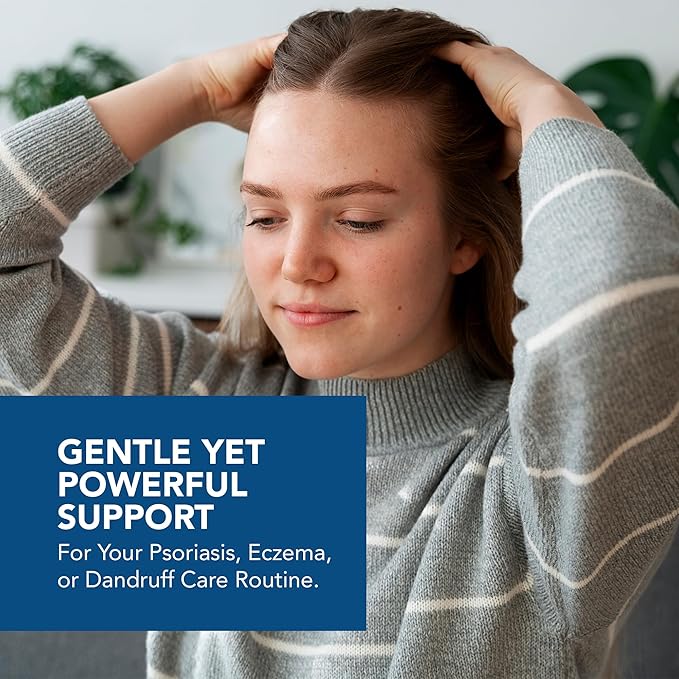 Kenkoderm Psoriasis Conditioner for Sensitive Hair & Skin with 3 Percent Salicylic Acid, Anti-Dandruff Deep Moisturizer for Itchy or Dry Scalp Relief, Color & Fragrance Free, 8-Ounce Tube