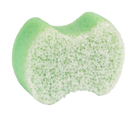 Spongeables Pedi Scrub Foot Exfoliating 20+ Wash Sponge, Green Apple, 1 Count