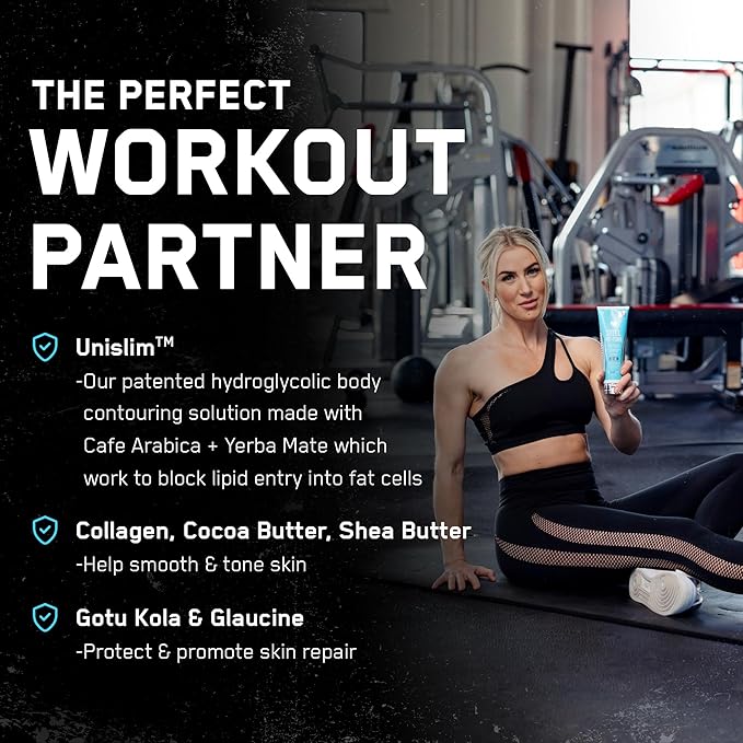 SteelFit Firming Body Lotion - Contouring & Skin Tightening Cream for Body - Firm & Tone Cellulite Remover for Legs Belly & Saggy Skin - Nourishing & Soothing with Shea & Cocoa Butter - Bubbly Bliss