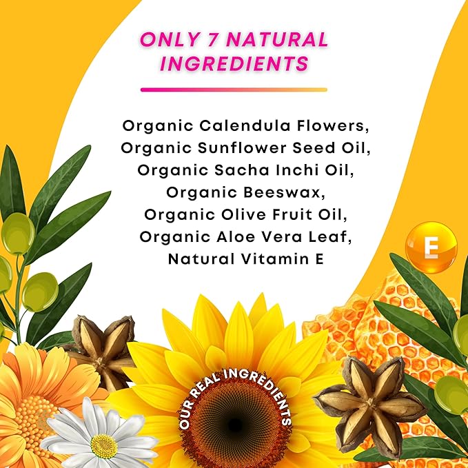 Llama Mama Peruvian Gold | Organic All Purpose Healing Balm | Scars, Eczema, Facial Moisturizer Cream, Dry Skin, Hair, Sun Burns | (1 Fl Oz) | BONUS Lip Balm | All Organic Fair Trade Ingredients